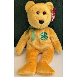 Beanie Babies Collection Original TY Clover 4-H Club 2005 Yellow